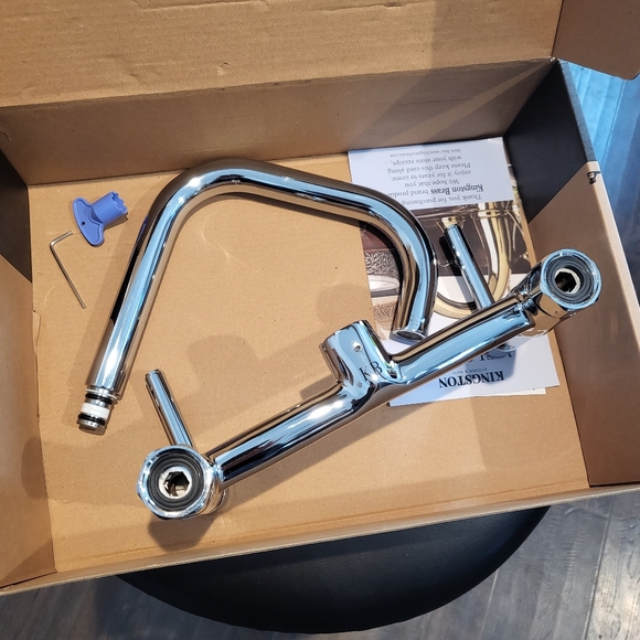 Kingston Brass KS813C Concord Kitchen Faucet, 6-11/16" in Spout Reach, Polished - Picture 3 of 12